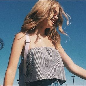 stripped brandy melville tube top
